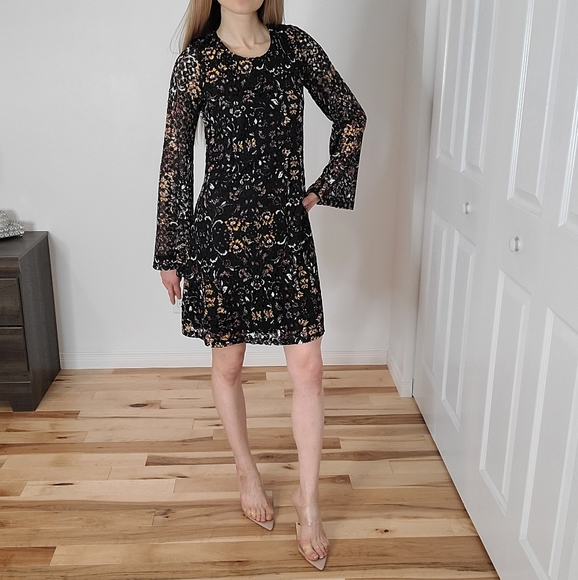 Xhilaration long sleeve lace mini dress - Picture 6 of 12